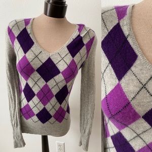Argyle Cashmere Sweater